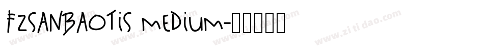 FZSanBaoTiS Medium字体转换